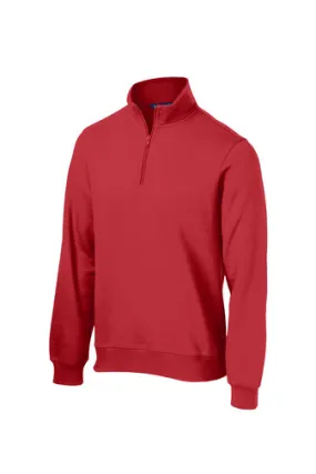 1/4 Sport-Tek Pullover Sweatshirt -Red