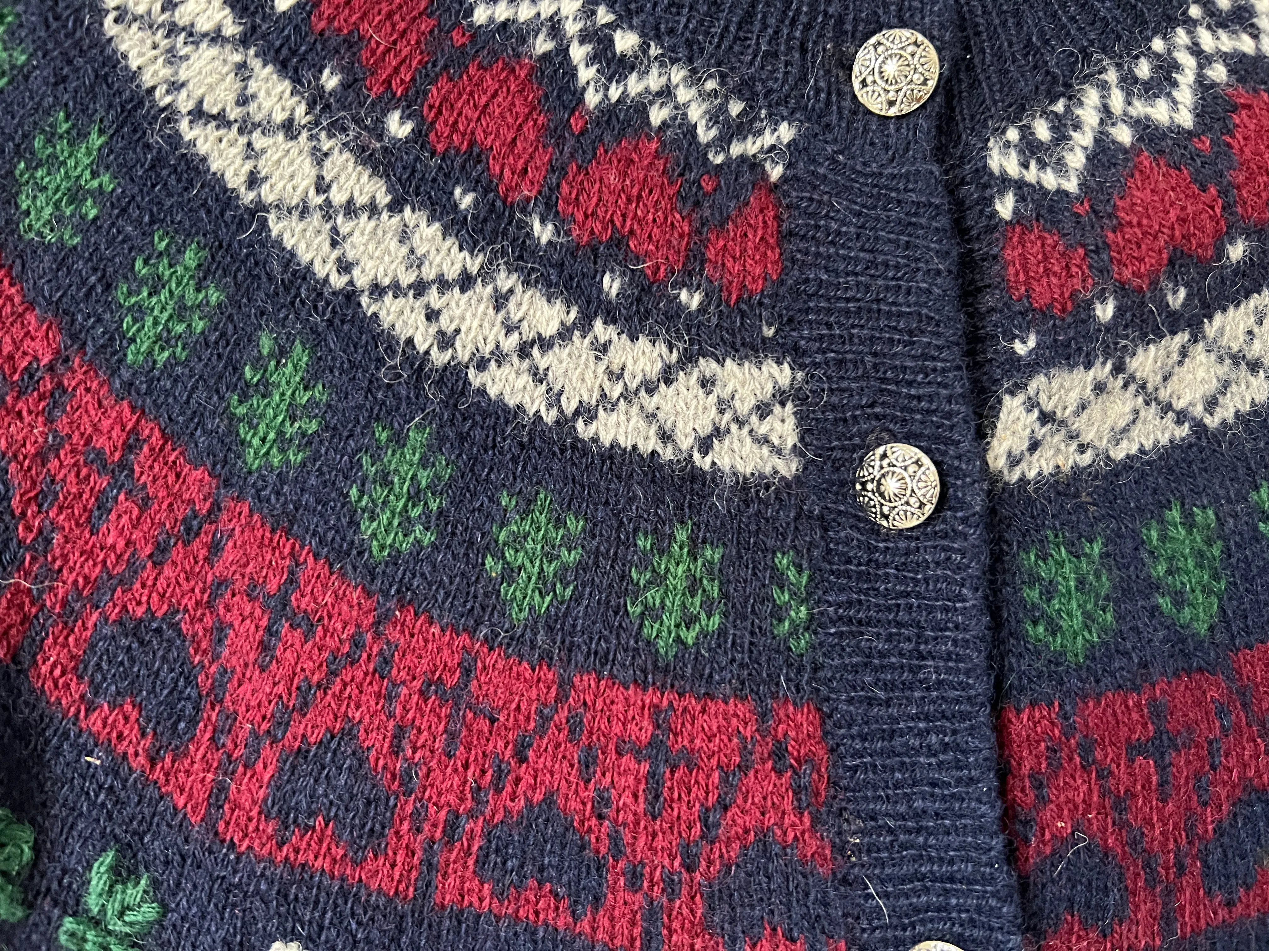1980s Fairisle Wool Cardigan