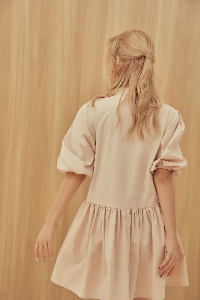 Abby Dress - Voluminous Mini Shirt Dress