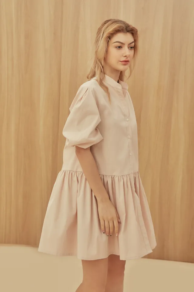 Abby Dress - Voluminous Mini Shirt Dress