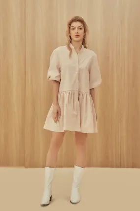 Abby Dress - Voluminous Mini Shirt Dress