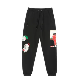  High-Waisted Elastic Sweatpants