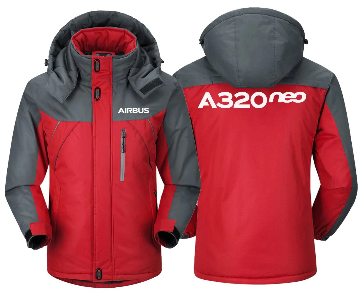 Airbus A320Neo Winter Coat - Water-Resistant, Snow & Wind Resistant with Utility Pocket