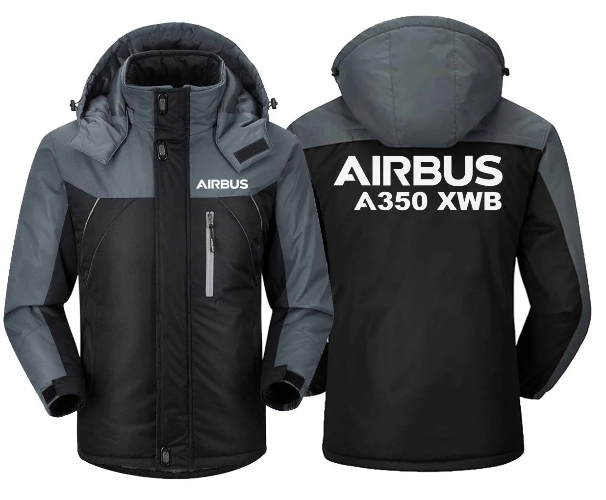 Airbus A350 XWB Winter Coat - Water-Resistant, Wind & Snow Resistant, Unique Design, Slim Fit