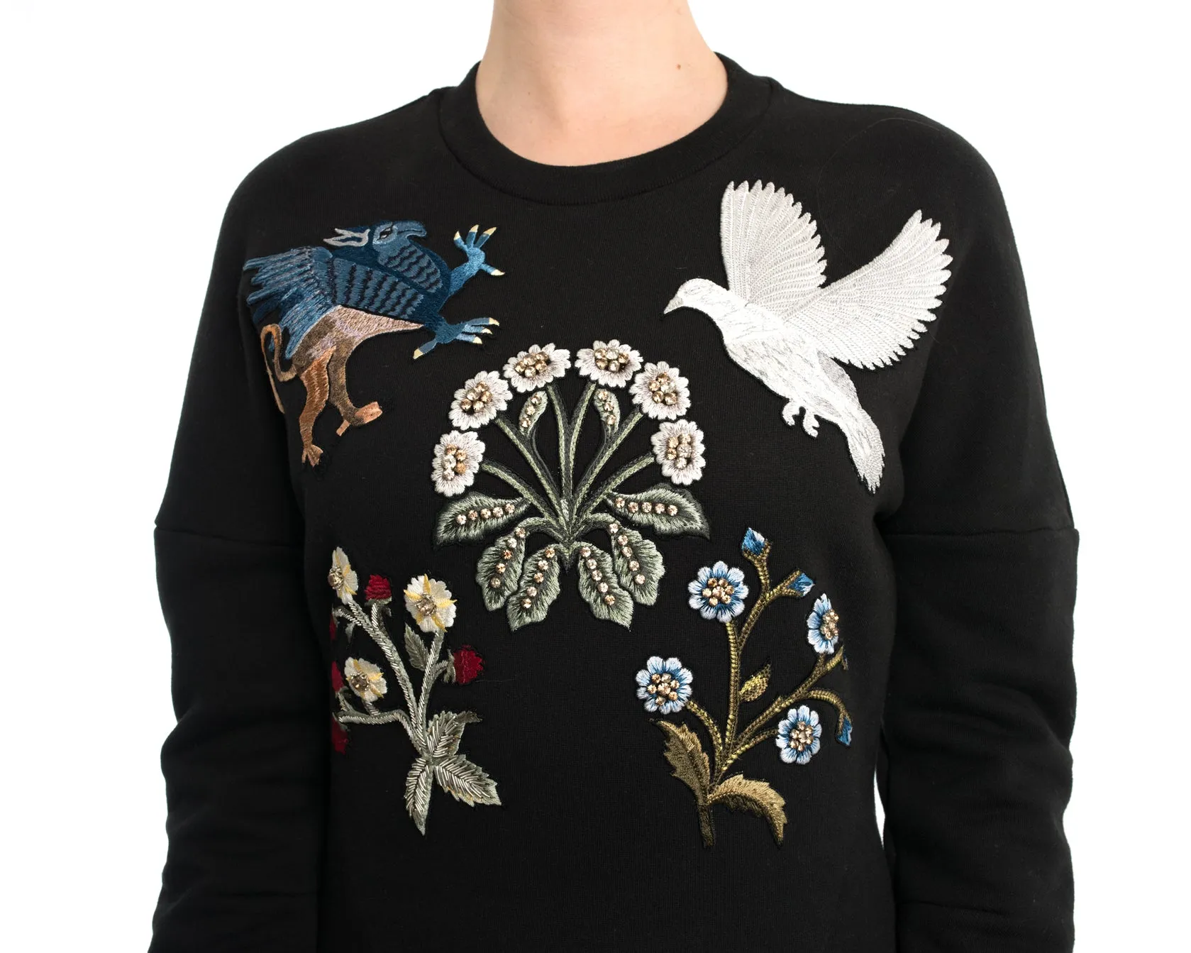 Alexander McQueen Medieval Embroidered Sweatshirt Dress - 2