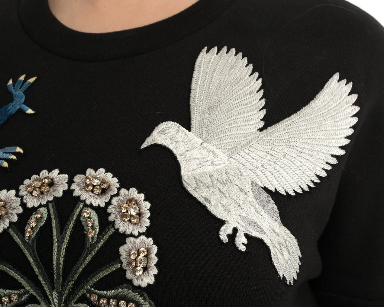 Alexander McQueen Medieval Embroidered Sweatshirt Dress - 2