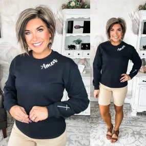Amen Embroidered Pullover