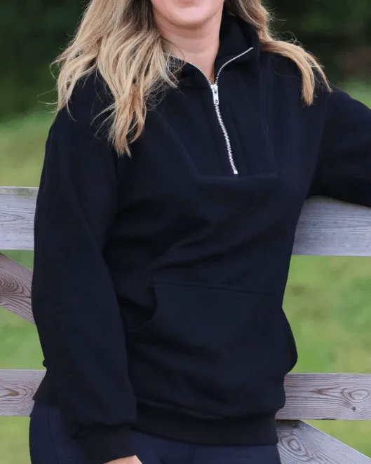 Ana Polar Hoodie - Black