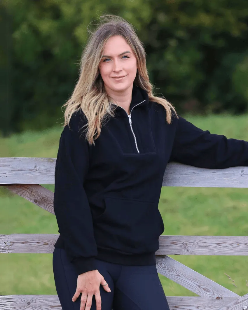 Ana Polar Hoodie - Black