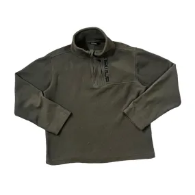 ANIMAL Classic Embroidered Logo Spellout 1/4 Zip Pullover Fleece Sweatshirt