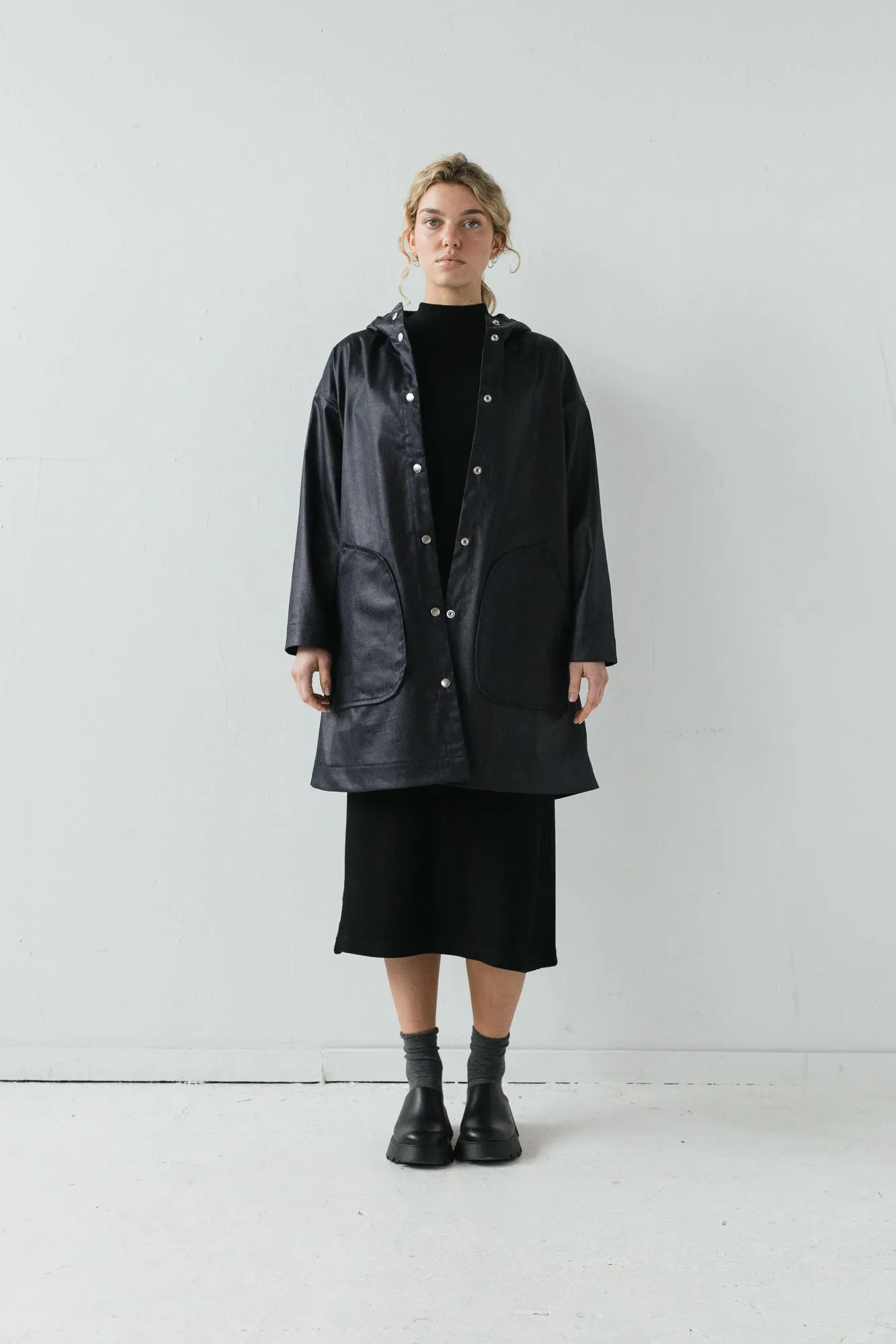 Arlo Jacket in Water Resistant Indigo Denim