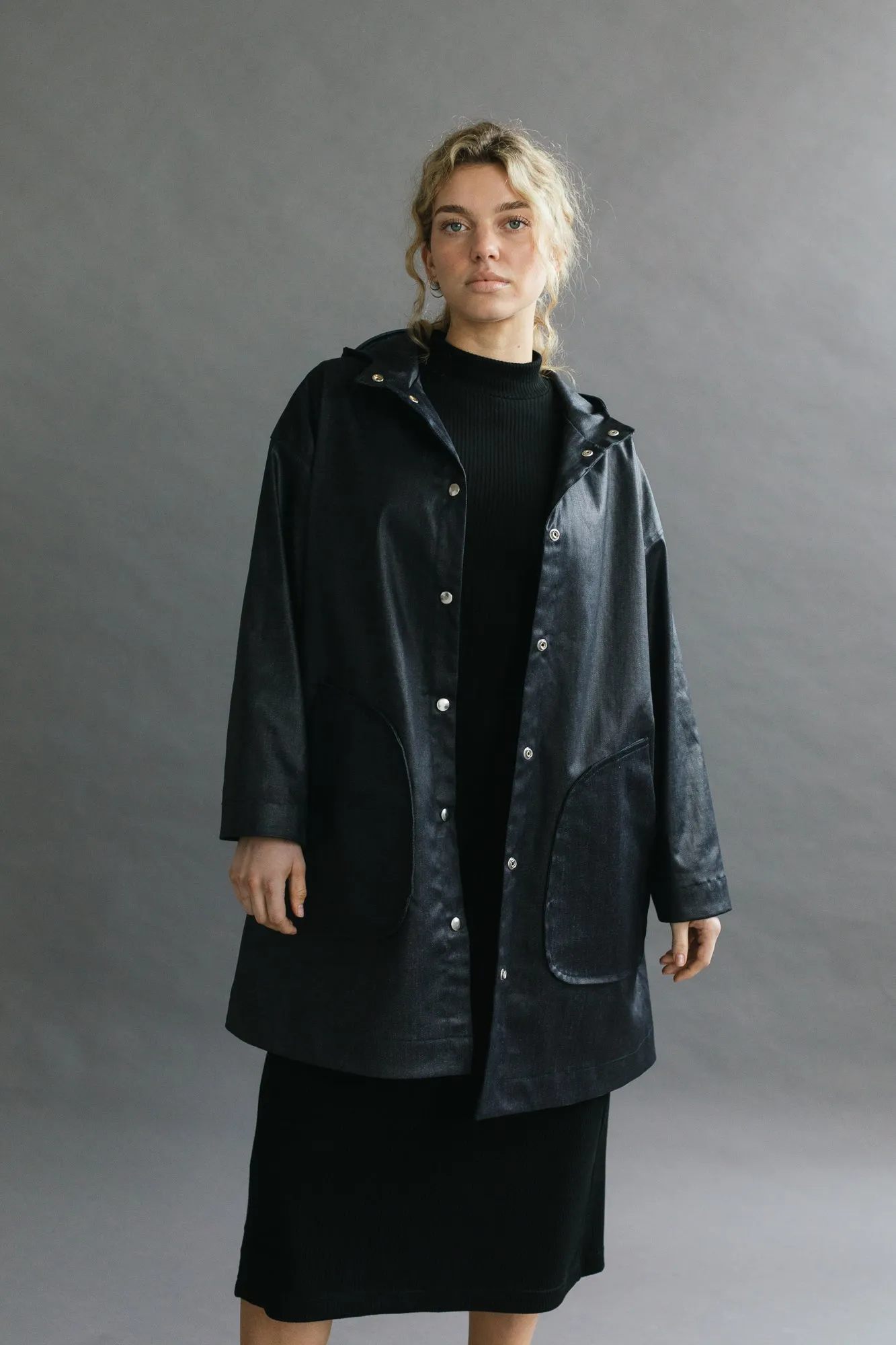 Arlo Jacket in Water Resistant Indigo Denim
