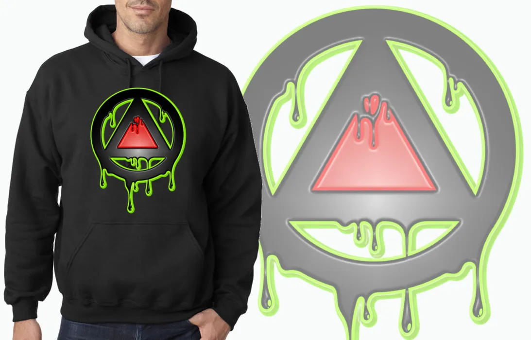 Art Society x Retro Kings 3D DRIP LOGO HOODIE BLACK