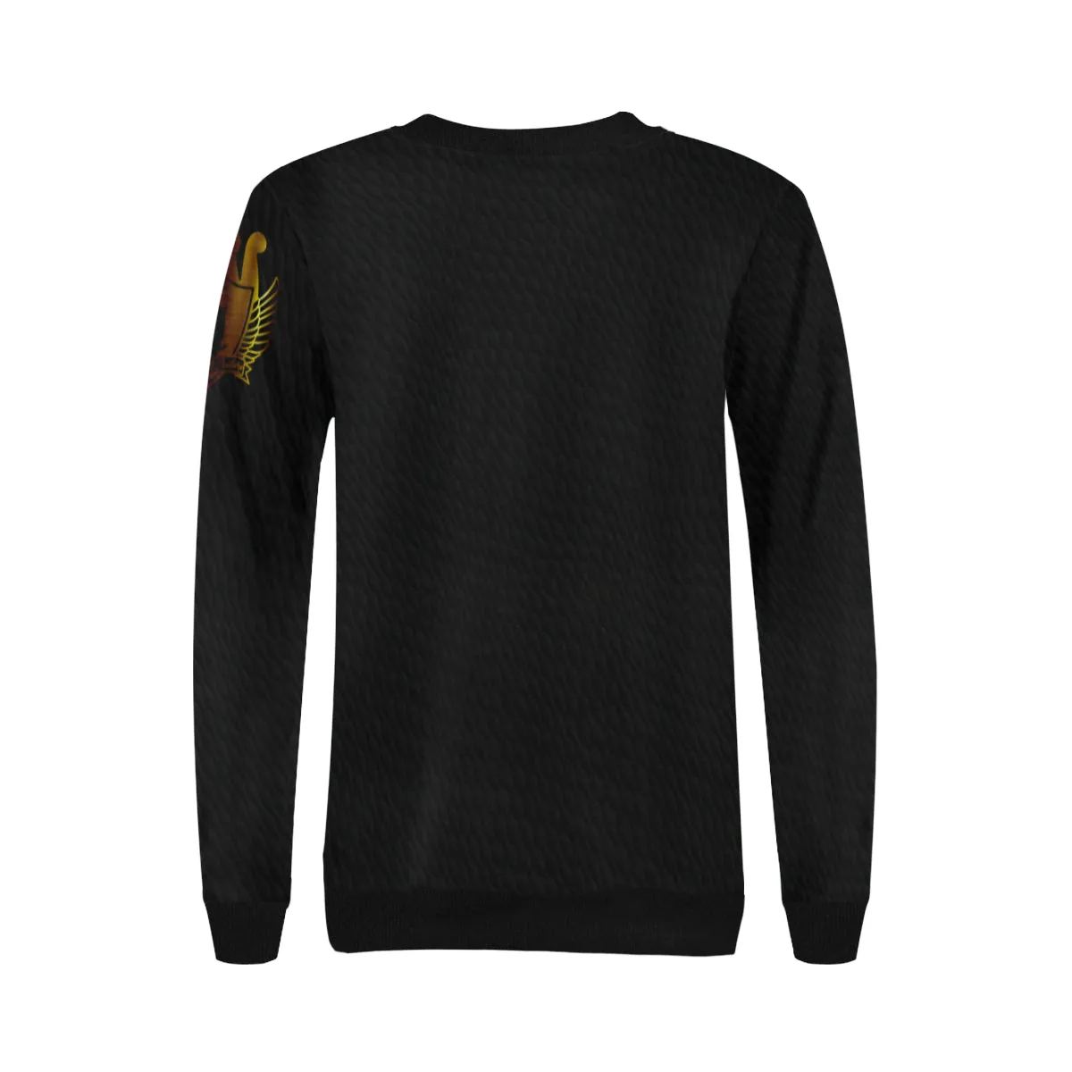 ATEF SNAKE Women's Rib Cuff Crew Neck Sweatshirt