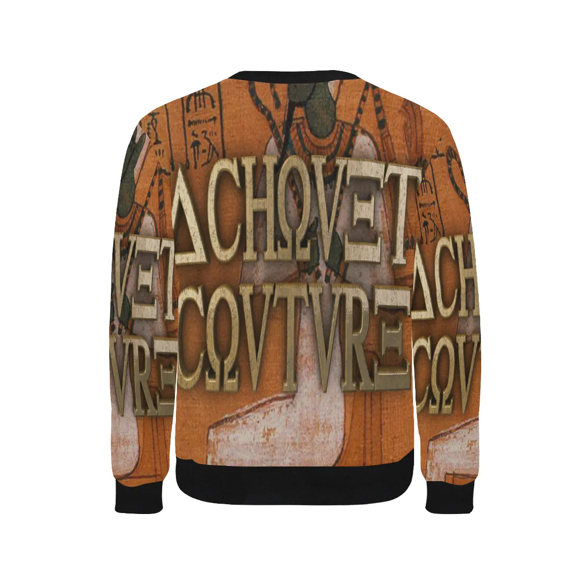 AUSAR Men's Rib Cuff Crew Neck Sweatshirt