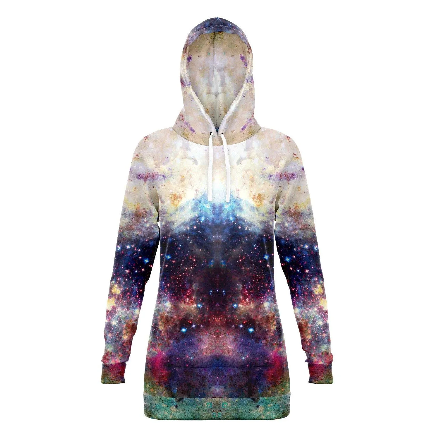 Baltus Psychedelic Fleece-Lined Long Hoodie