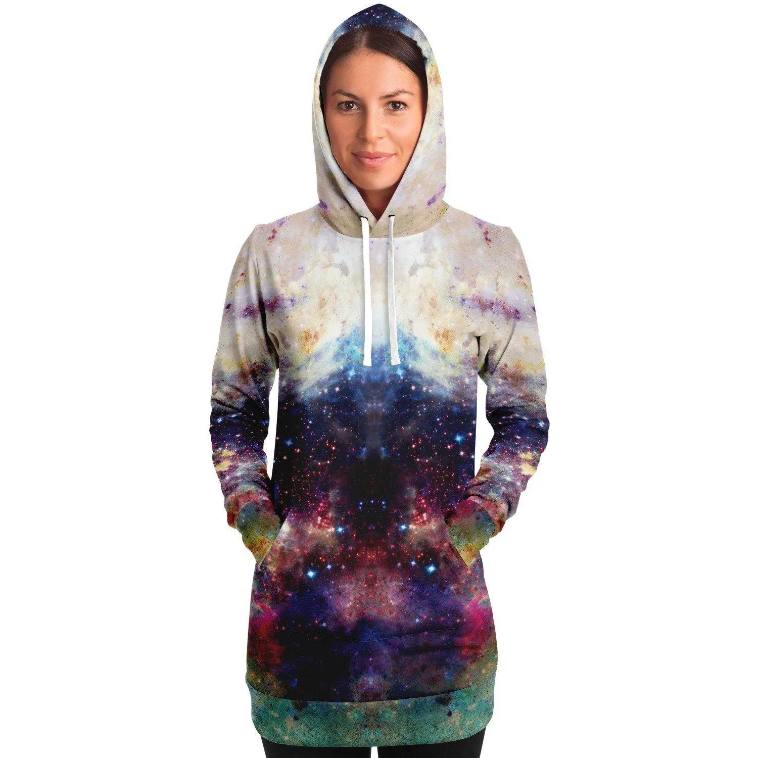 Baltus Psychedelic Fleece-Lined Long Hoodie