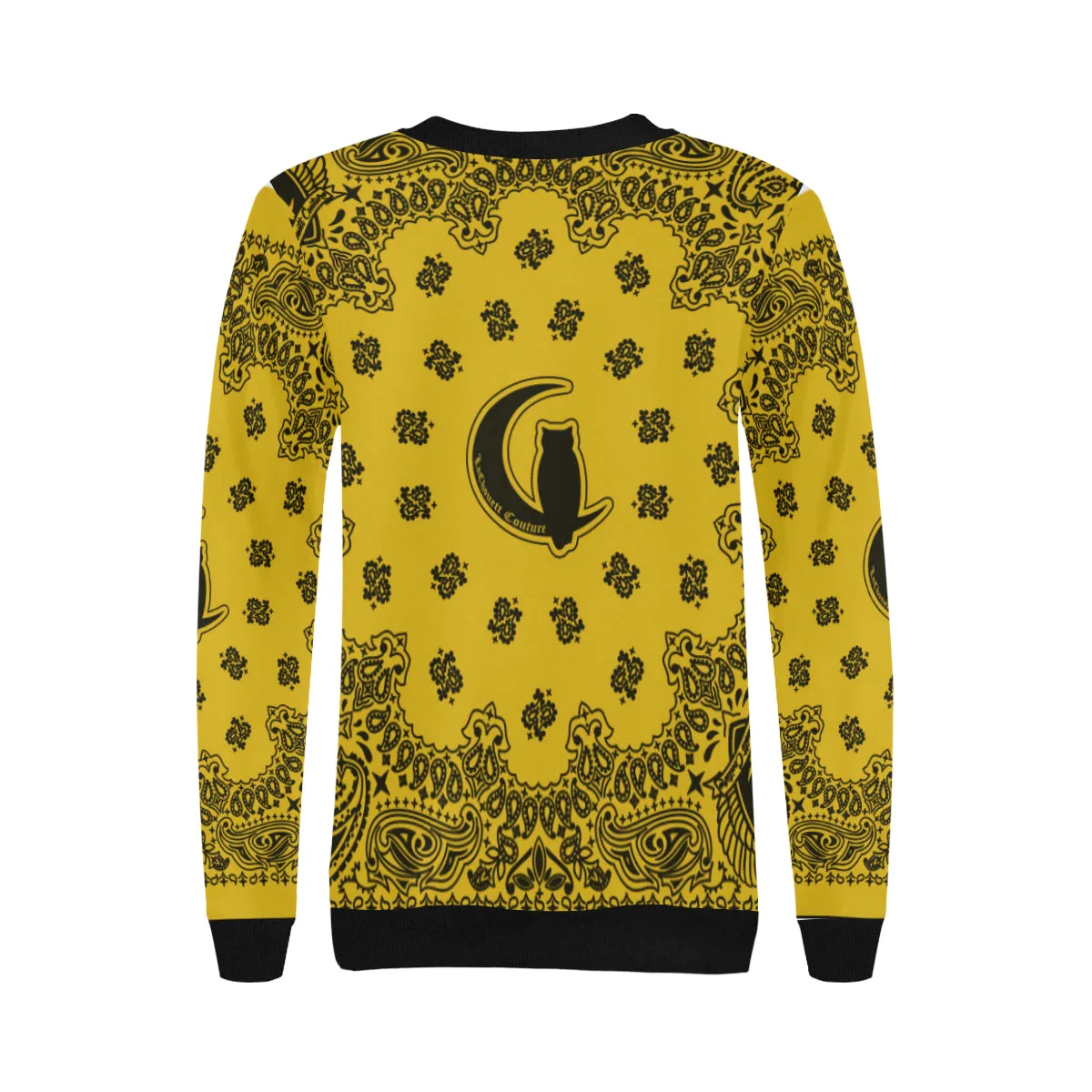 BANDANA L.K Women's Rib Cuff Crew Neck Sweatshirt