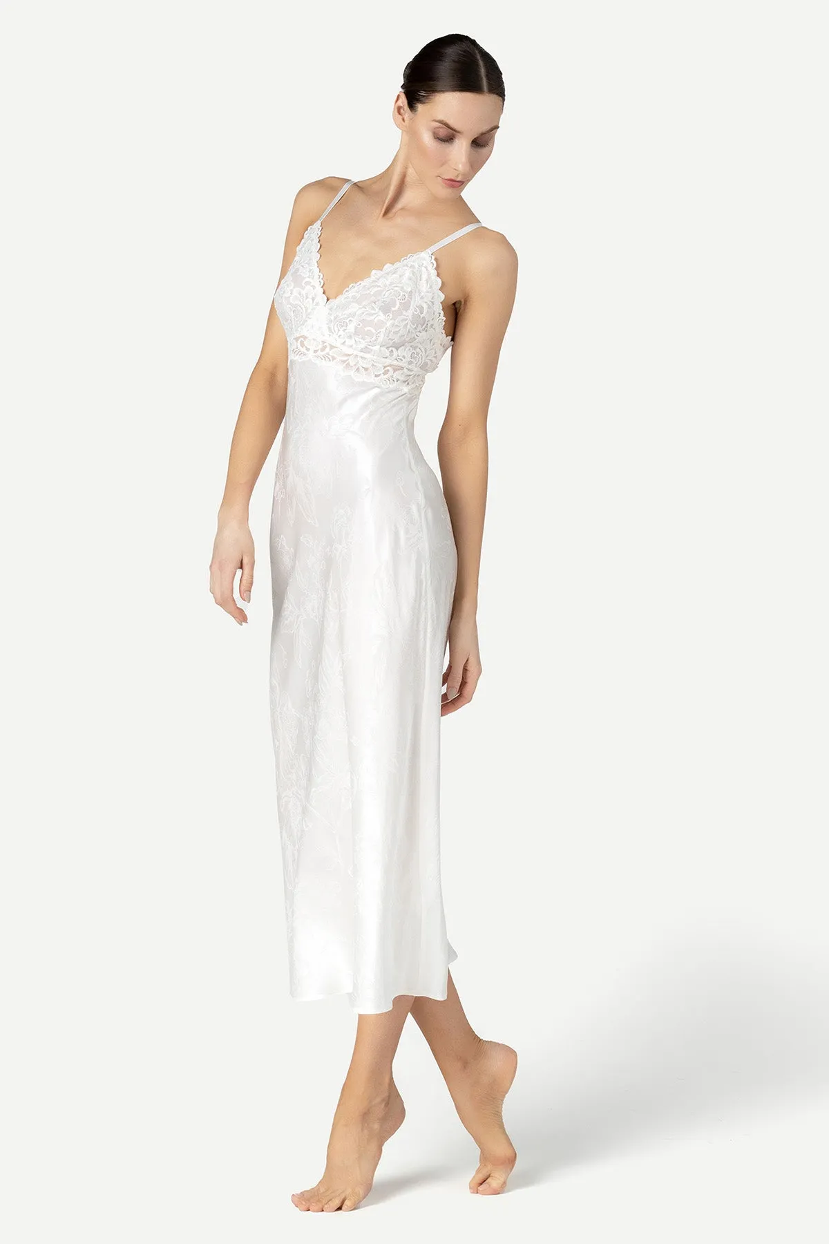 Barbara Bridal Long Silk Gown