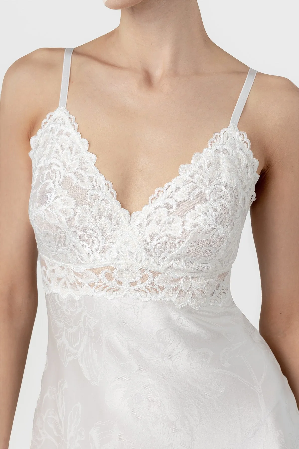 Barbara Bridal Long Silk Gown