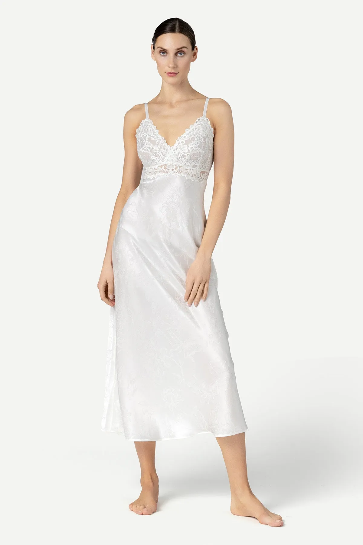 Barbara Bridal Long Silk Gown