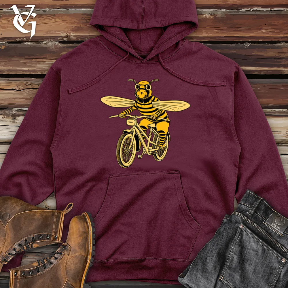 Bee Pedal Power Honey Ride Midweight Hooded Sweatshirt