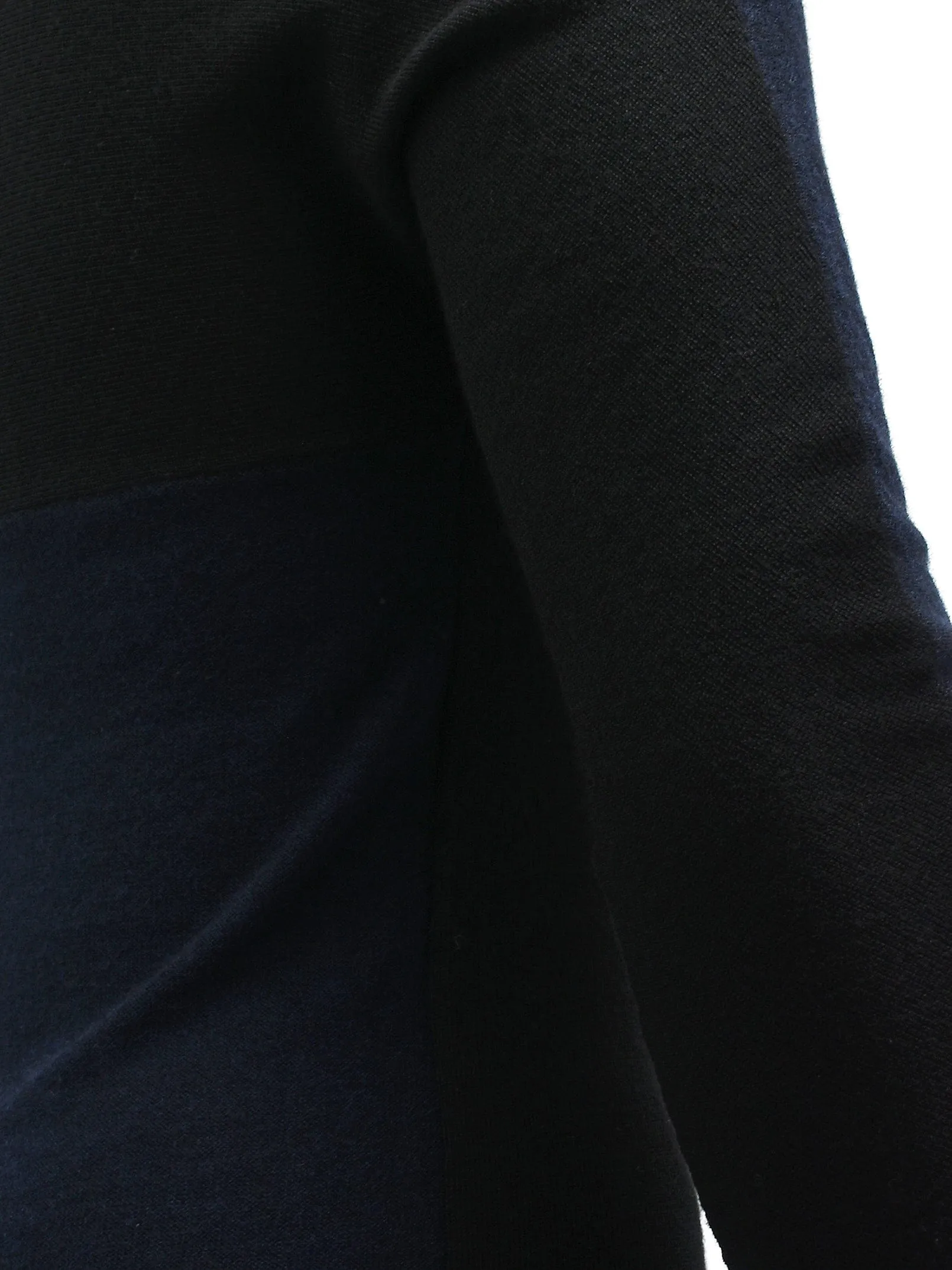 Black and Navy  Longline Knitted Jumper