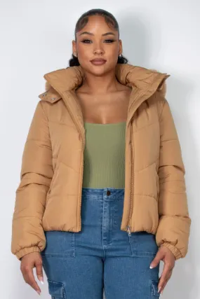 Blue Zone Planet |  Insulated Zip-up Faux Fur Hooded Jacket