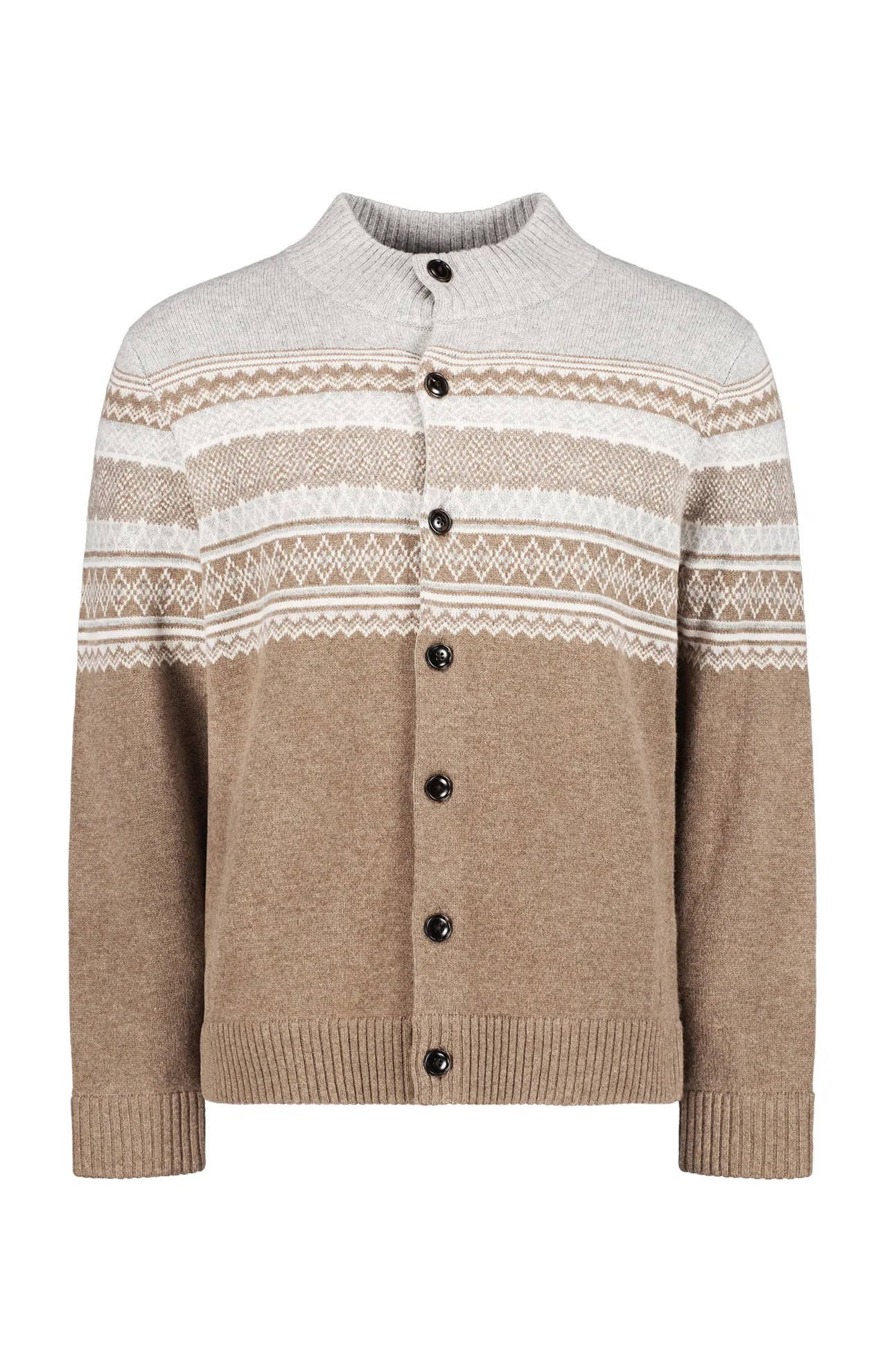 Brunhall Full Button Fairisle Cardigan