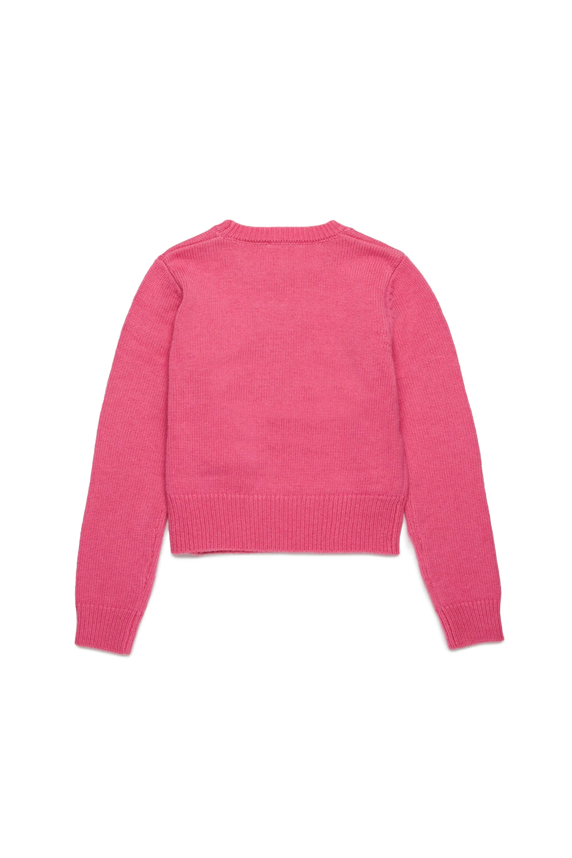 Cashmere-blend plain knitted pullover