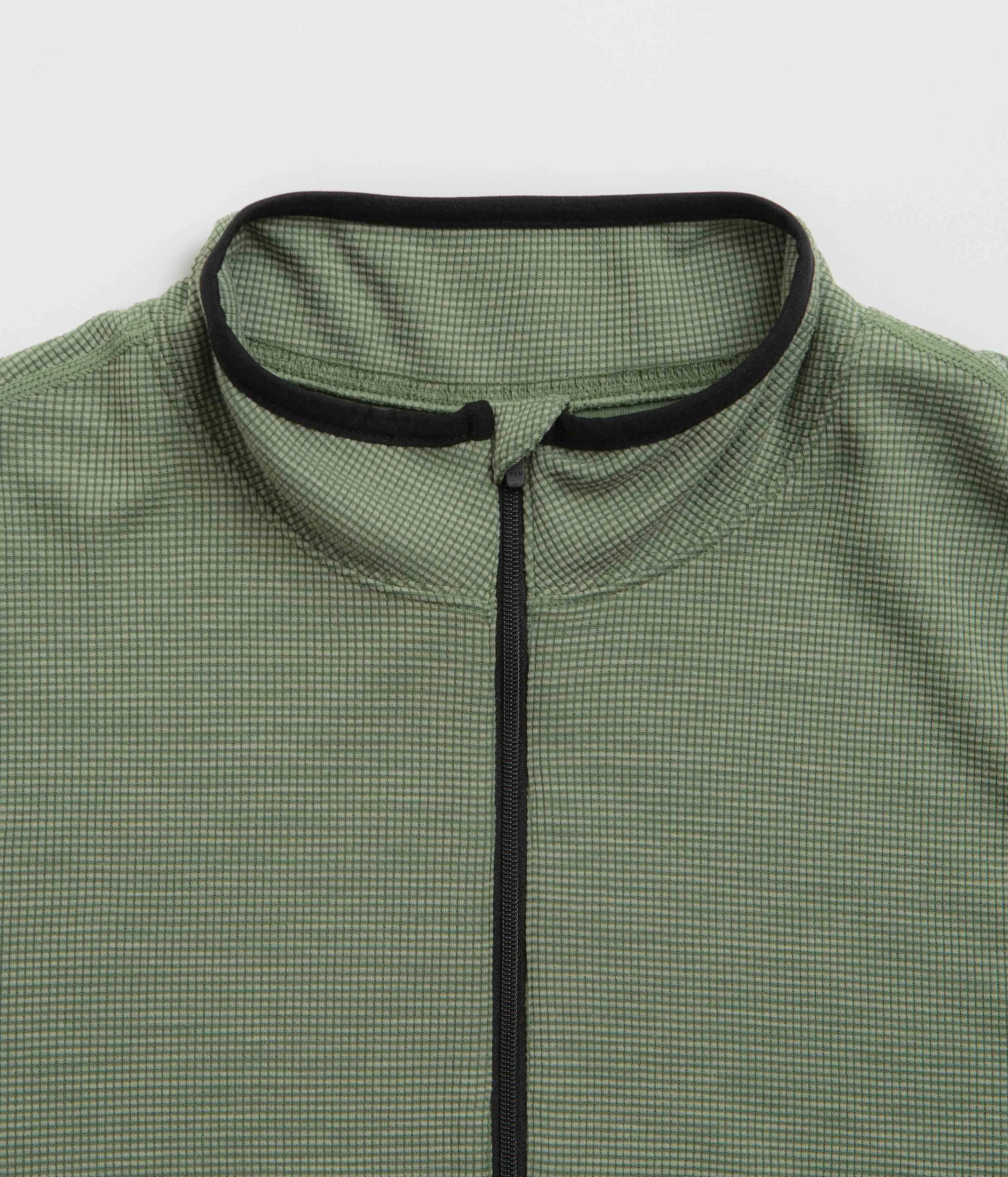 Cayl Live Wool Mix Half Zip Sweatshirt - Green