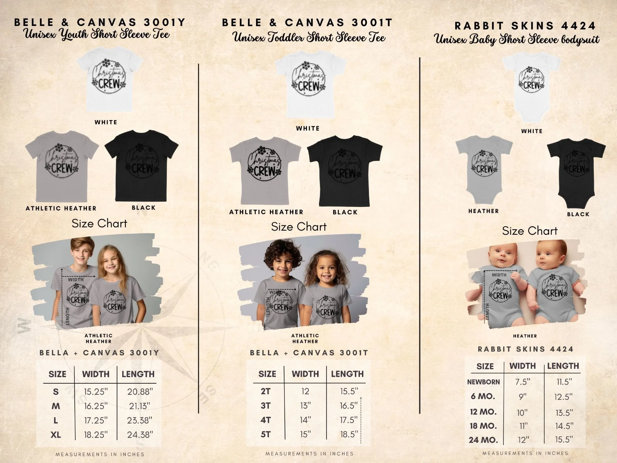 Christmas Crew Snowflakes Matching Family Christmas Shirts for Adult, Youth, Toddler & Baby. Perfect Gift for the Holidays.