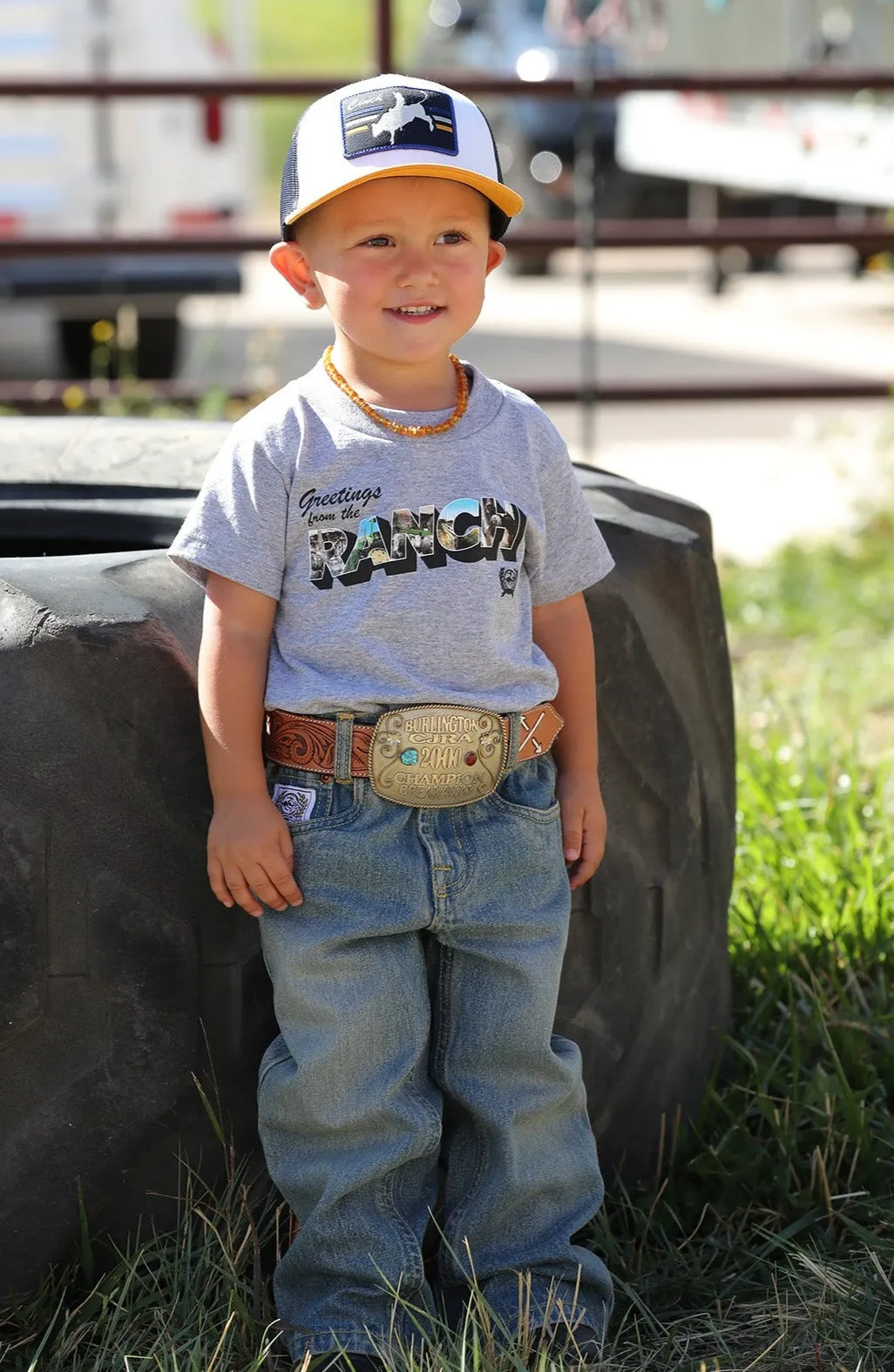 CINCH TODDLER RANCH TEE - HEATHER GREY