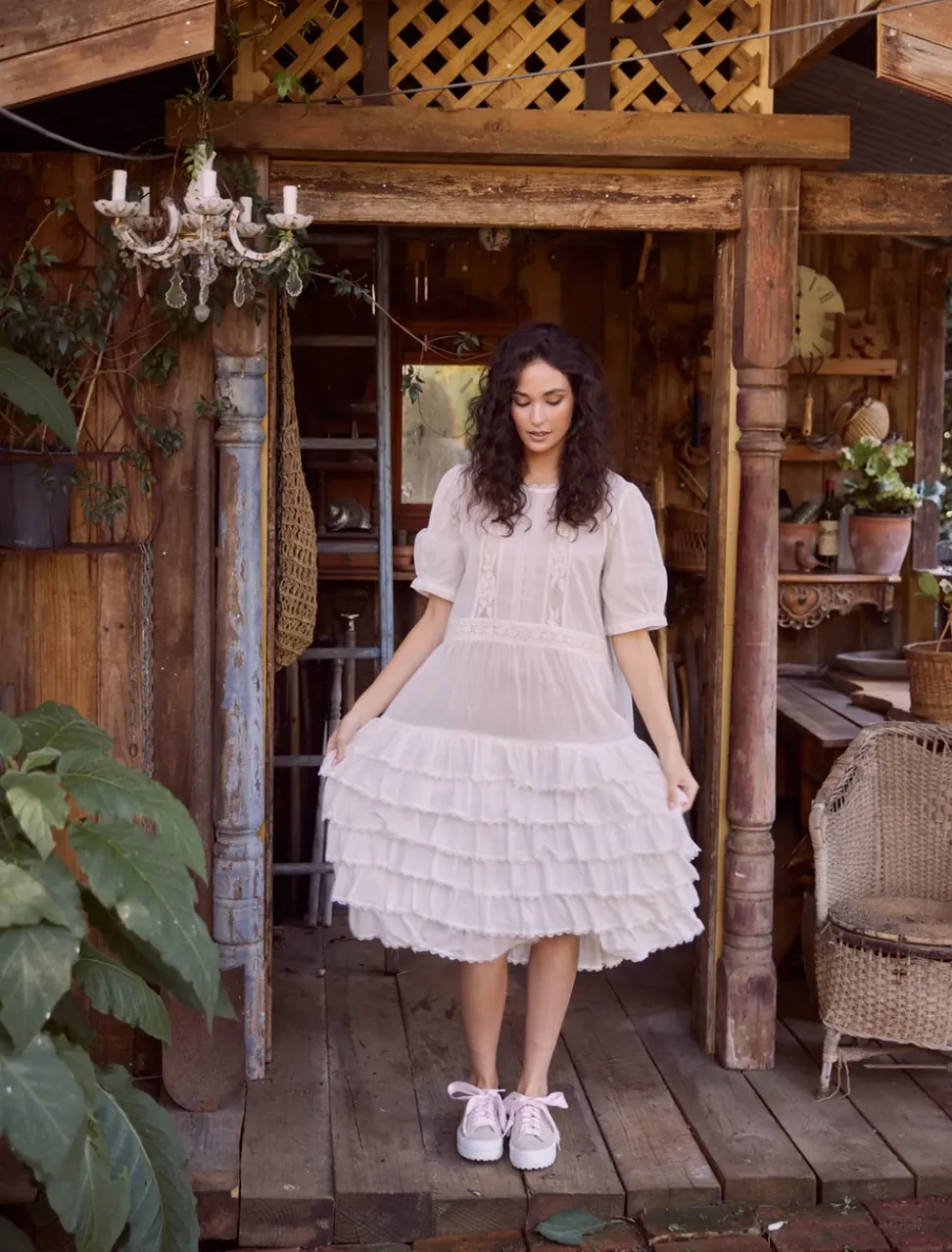 Clementine Dress, Alabaster White