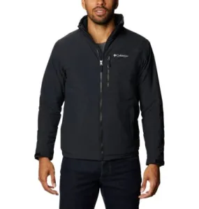 Columbia Mens Regular fit Casual Coat Medium Black Solid Hooded Water Resistant