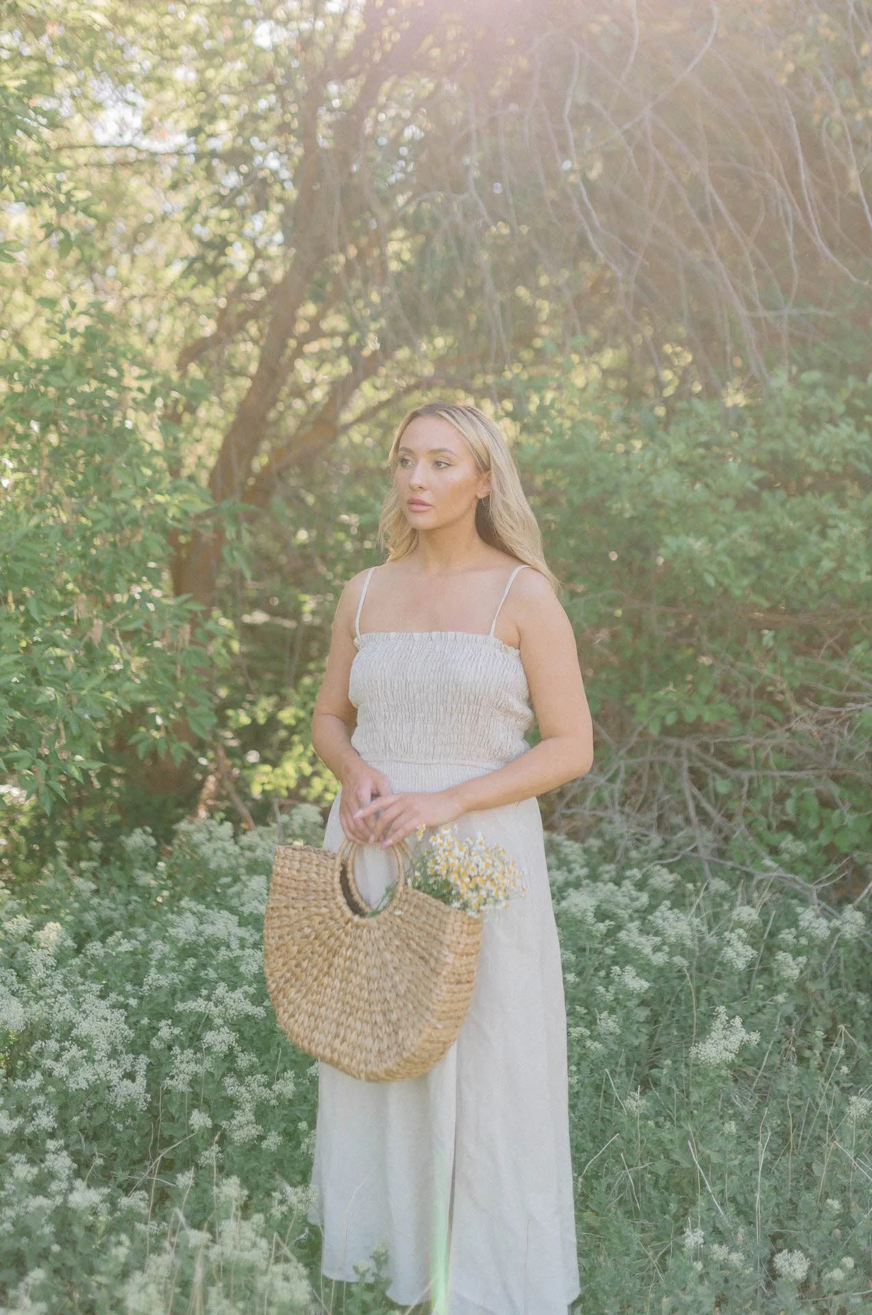 Cora Linen Midi Dress