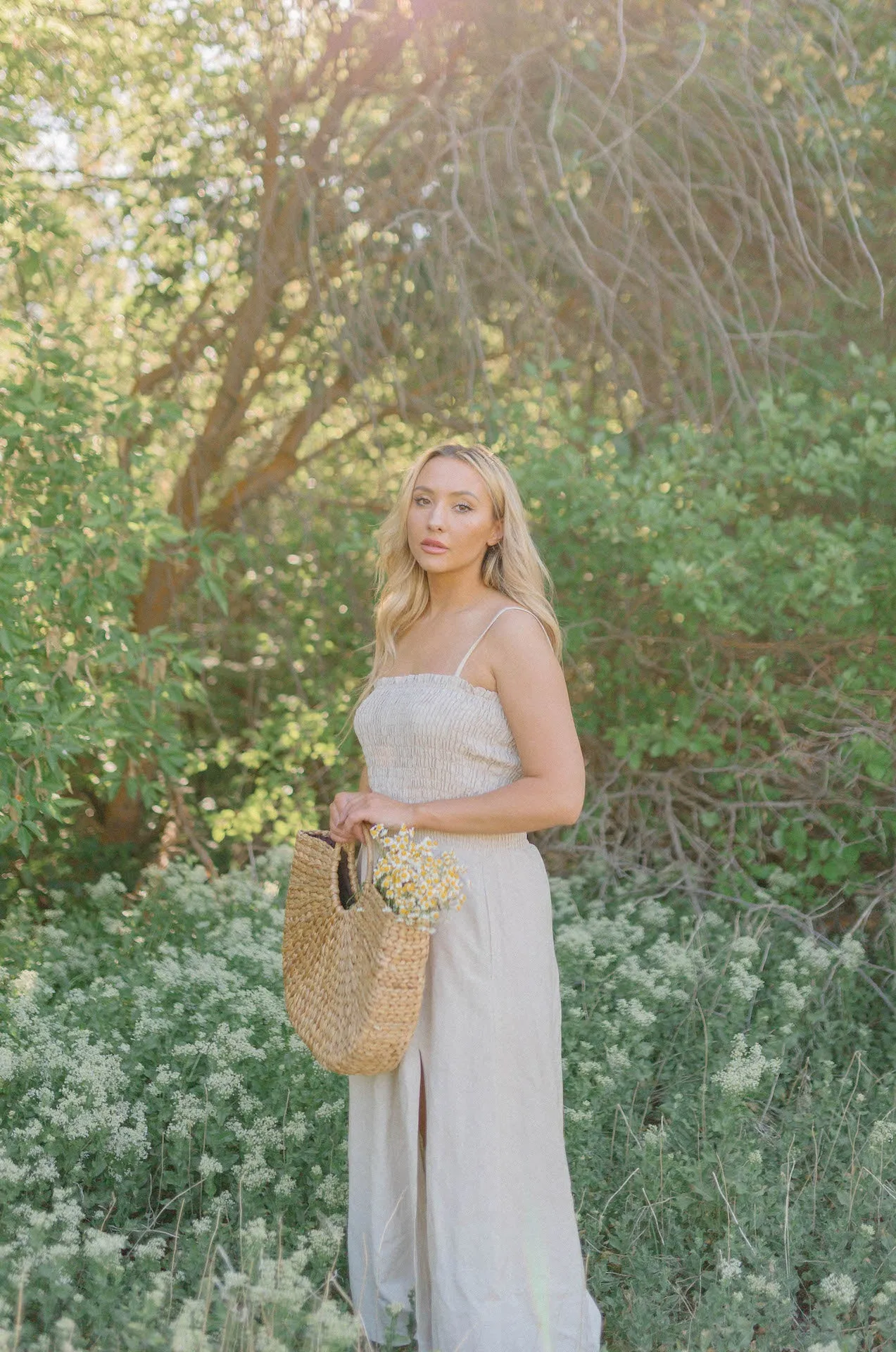 Cora Linen Midi Dress