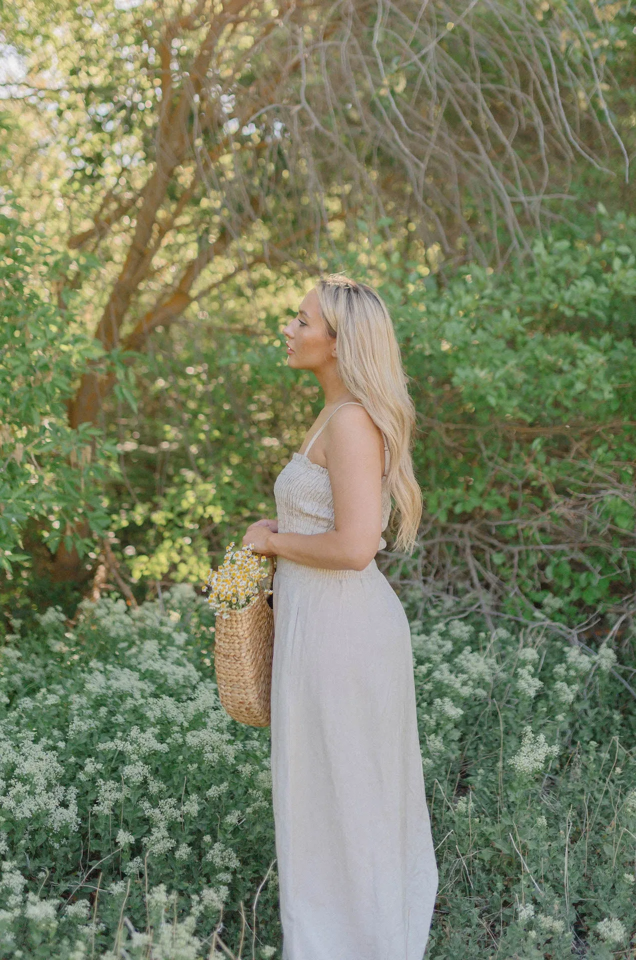 Cora Linen Midi Dress