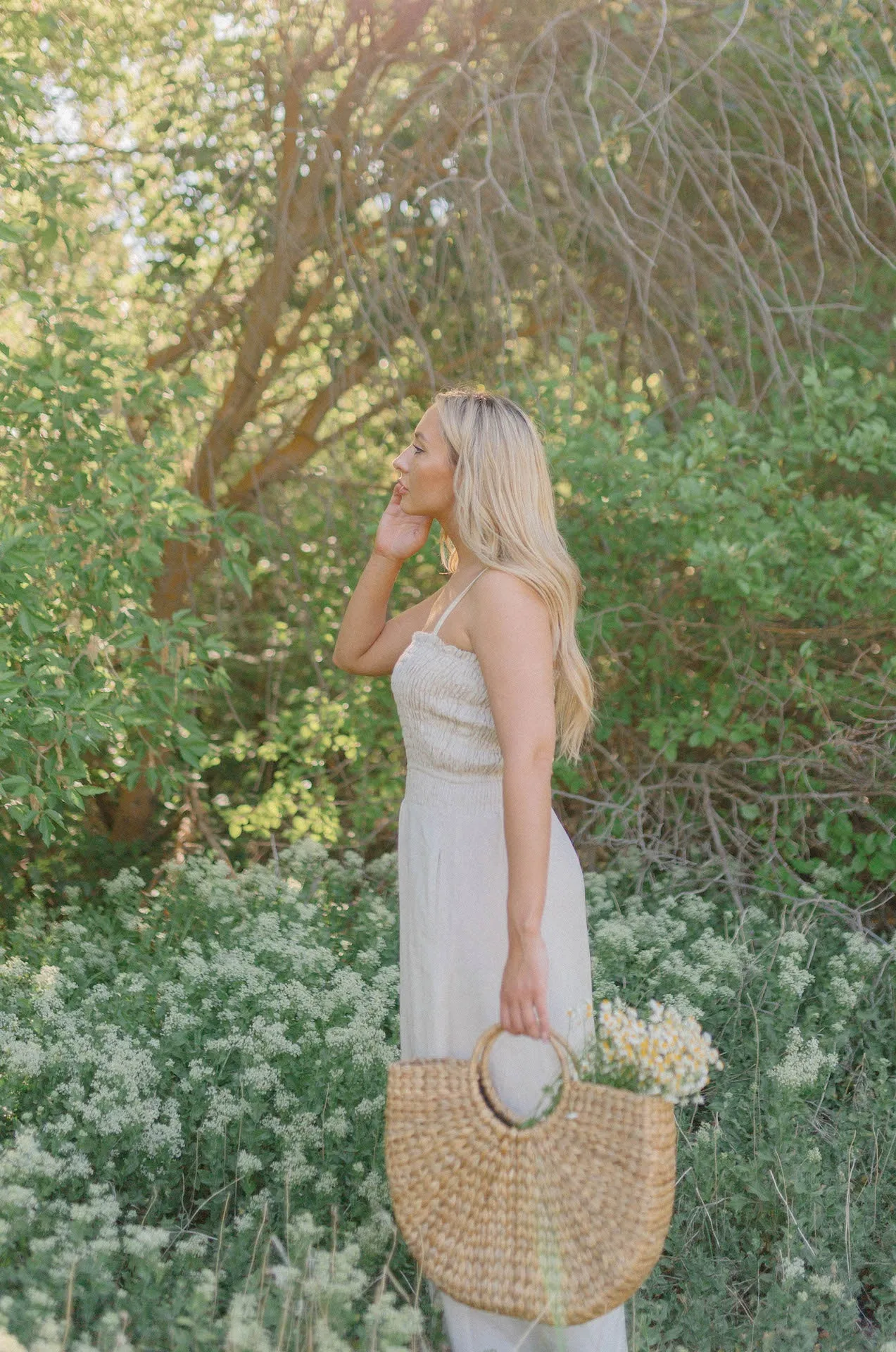 Cora Linen Midi Dress