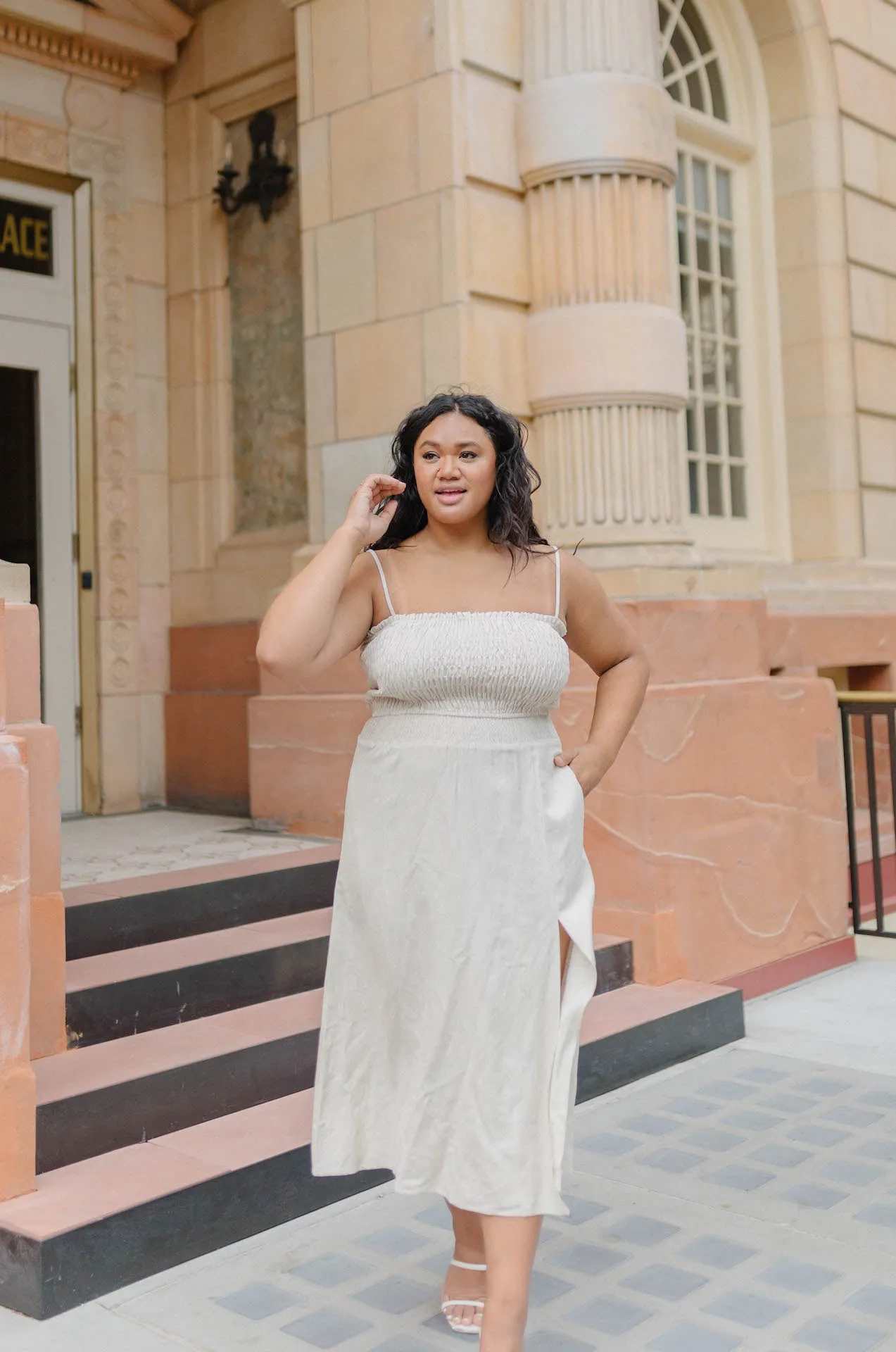 Cora Linen Midi Dress