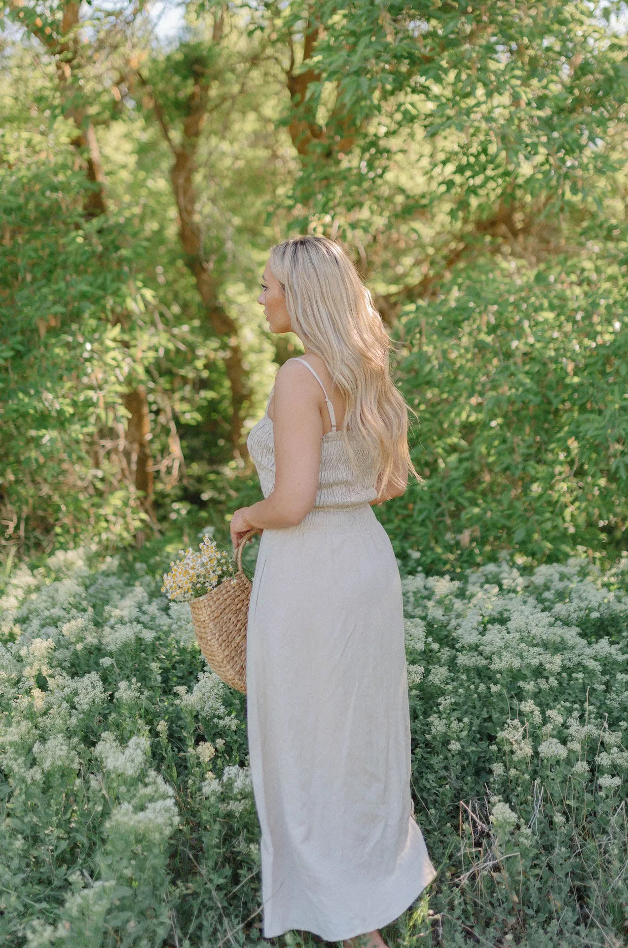 Cora Linen Midi Dress