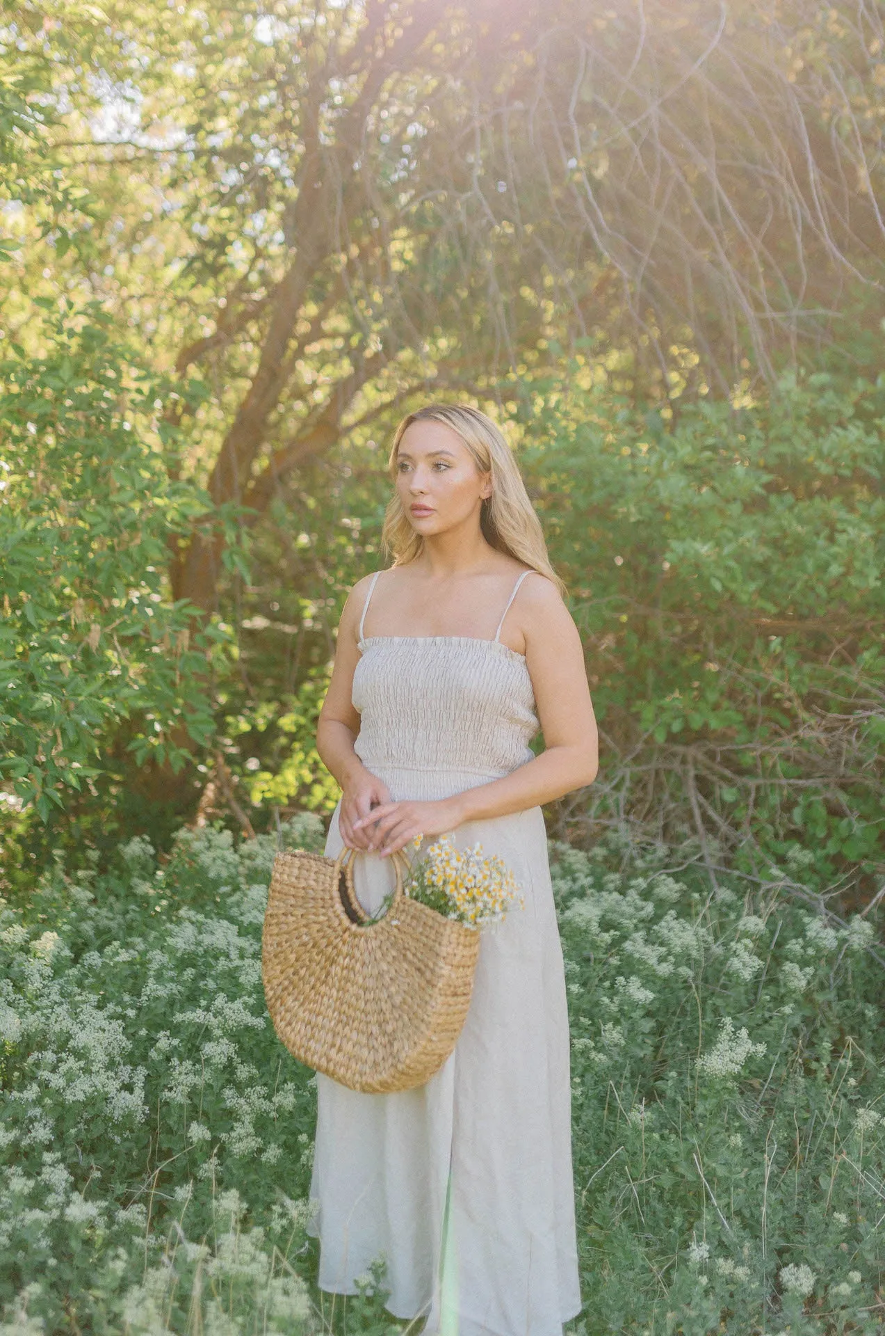 Cora Linen Midi Dress