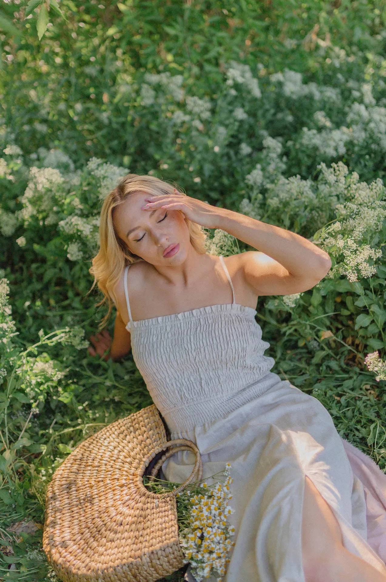 Cora Linen Midi Dress