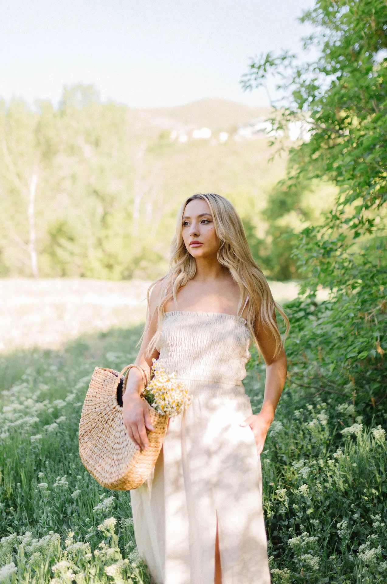 Cora Linen Midi Dress