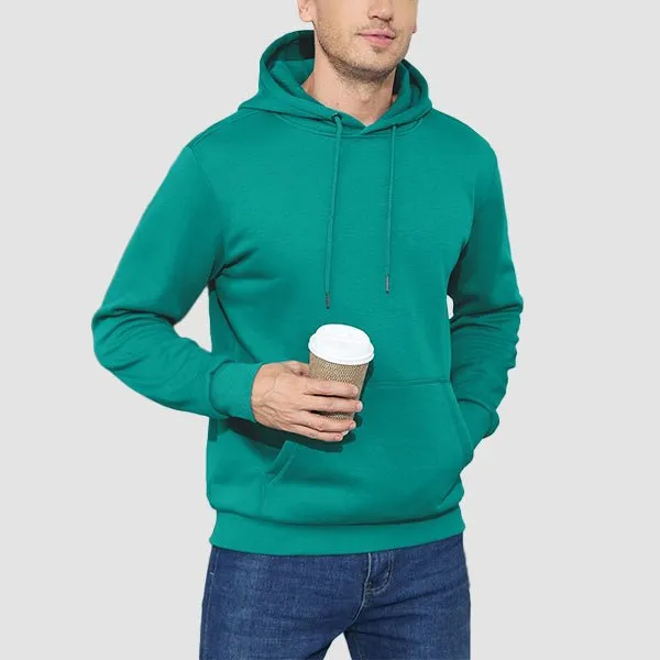 Cozy Men’s Fleece Lined Workout Hoodie with Kangaroo Pocket