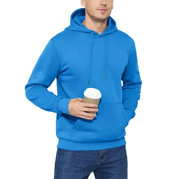 Cozy Men’s Fleece Lined Workout Hoodie with Kangaroo Pocket