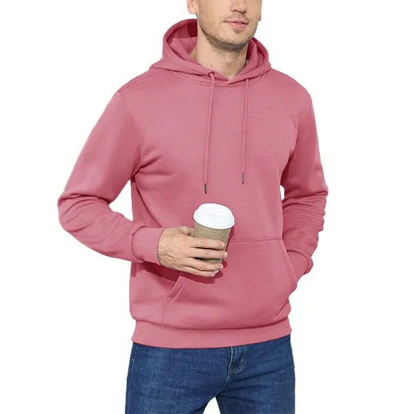 Cozy Men’s Fleece Lined Workout Hoodie with Kangaroo Pocket
