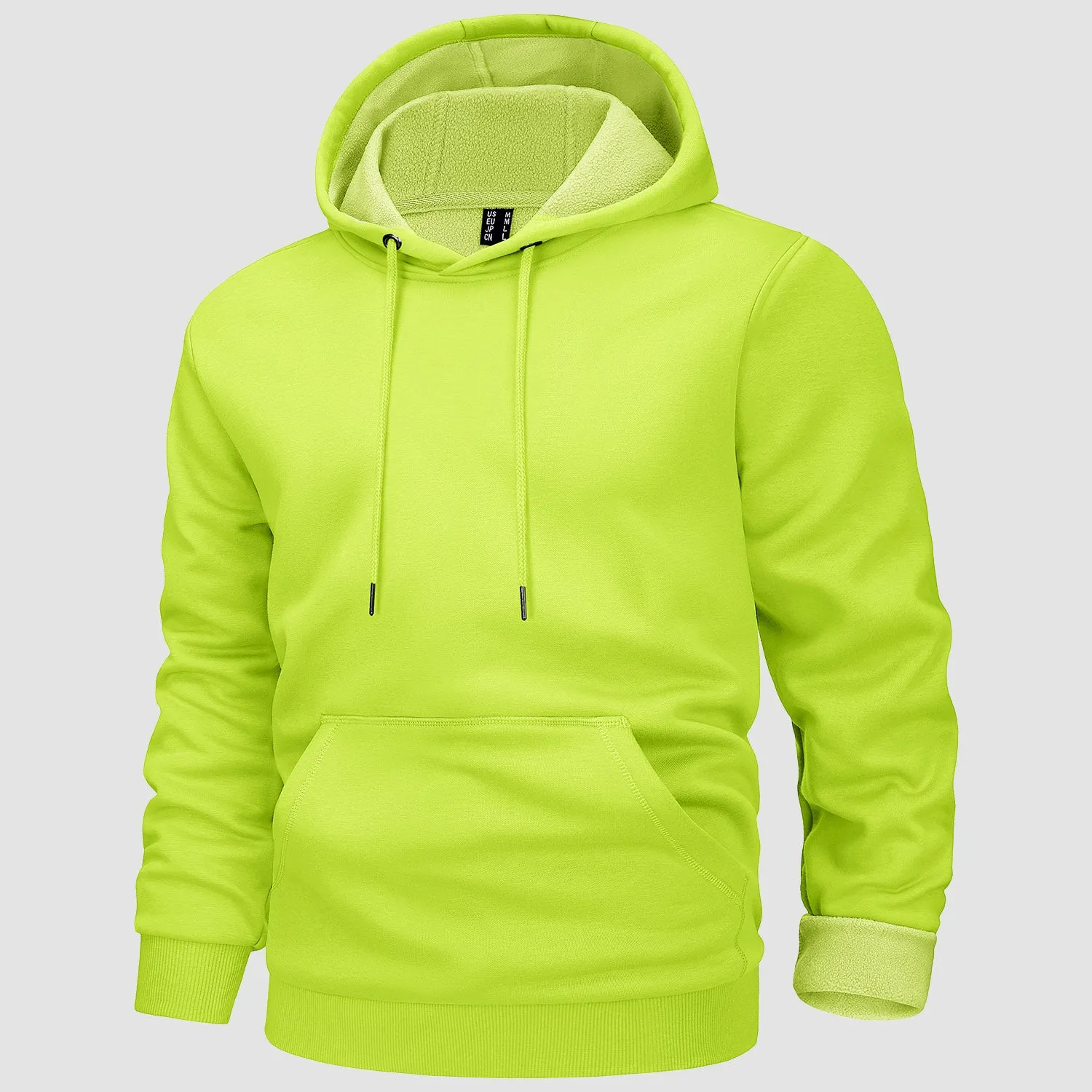 Cozy Men’s Fleece Lined Workout Hoodie with Kangaroo Pocket