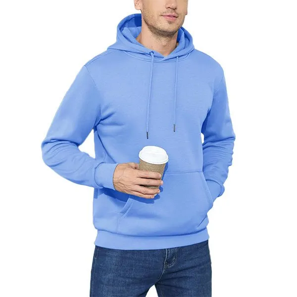 Cozy Men’s Fleece Lined Workout Hoodie with Kangaroo Pocket