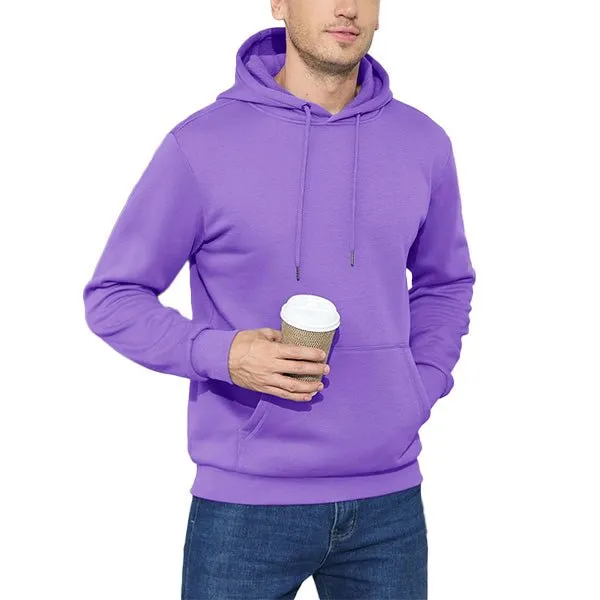 Cozy Men’s Fleece Lined Workout Hoodie with Kangaroo Pocket